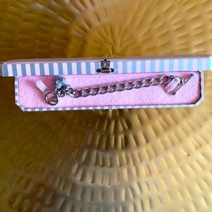 Y2K Juicy Couture chain link silver plate bracelet